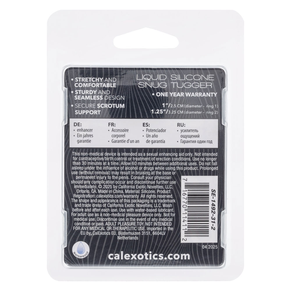 IY5umS2f Alpha Liquid Silicone Snug Tugger - Black - Image 1