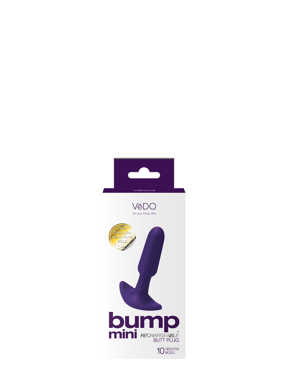 IZU7IvE5 Bump Mini Rechargeable Anal Plug - Purple - Image 1
