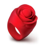 Rose Ring Discreet Finger Vibrator - Red - Image 2