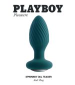 Playboy Pleasure - Spinning Tail Teaser - Butt Plug - Deep Teal - Image 2