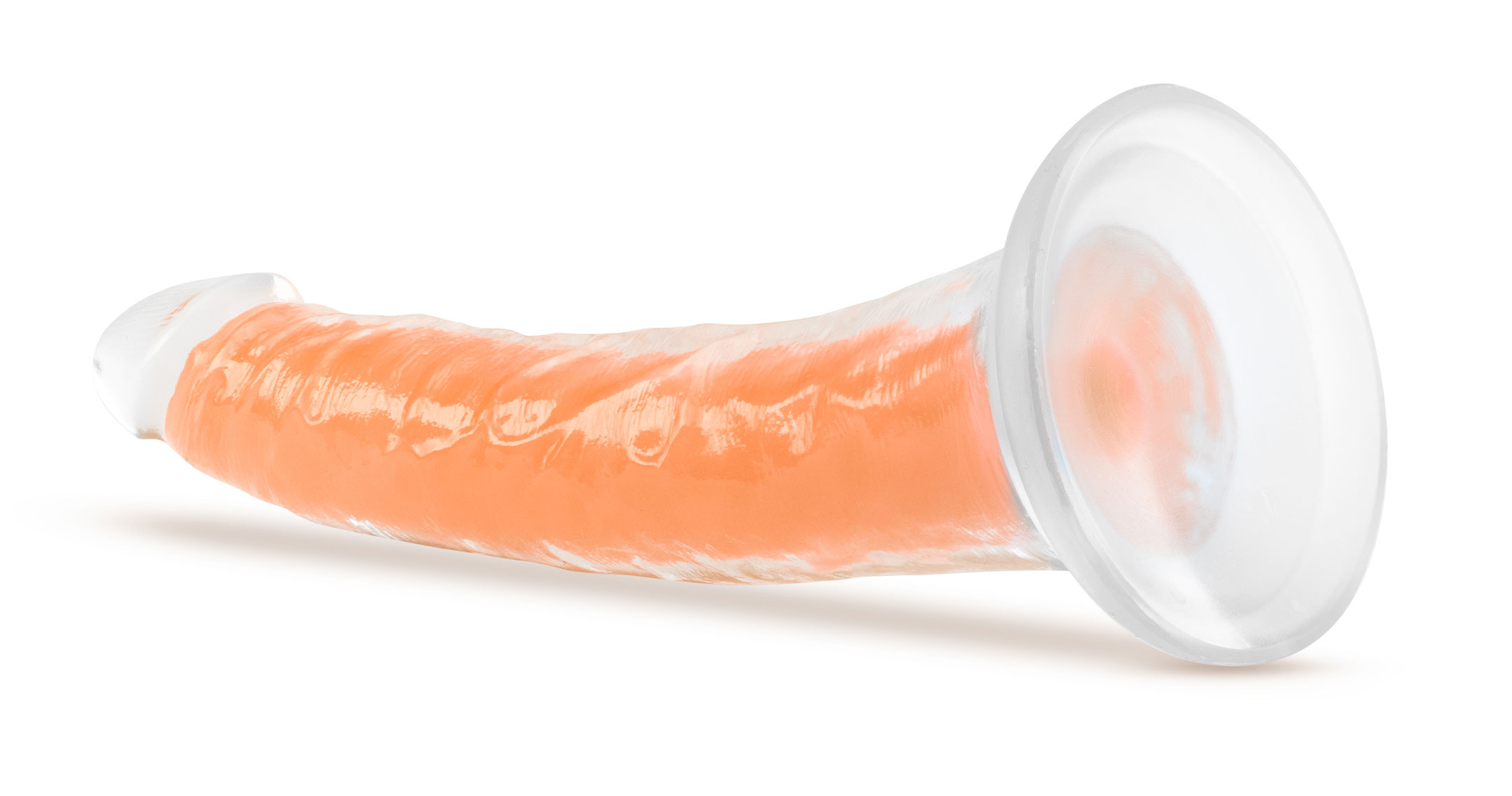 Ifgk7d0IrnK97vJtTKhB0h9bdEiJGgvZ Neo Elite Glow in the Dark - Lavo - 7 Inch Silicone Dual Density Dildo - Neon Orange - Image 1