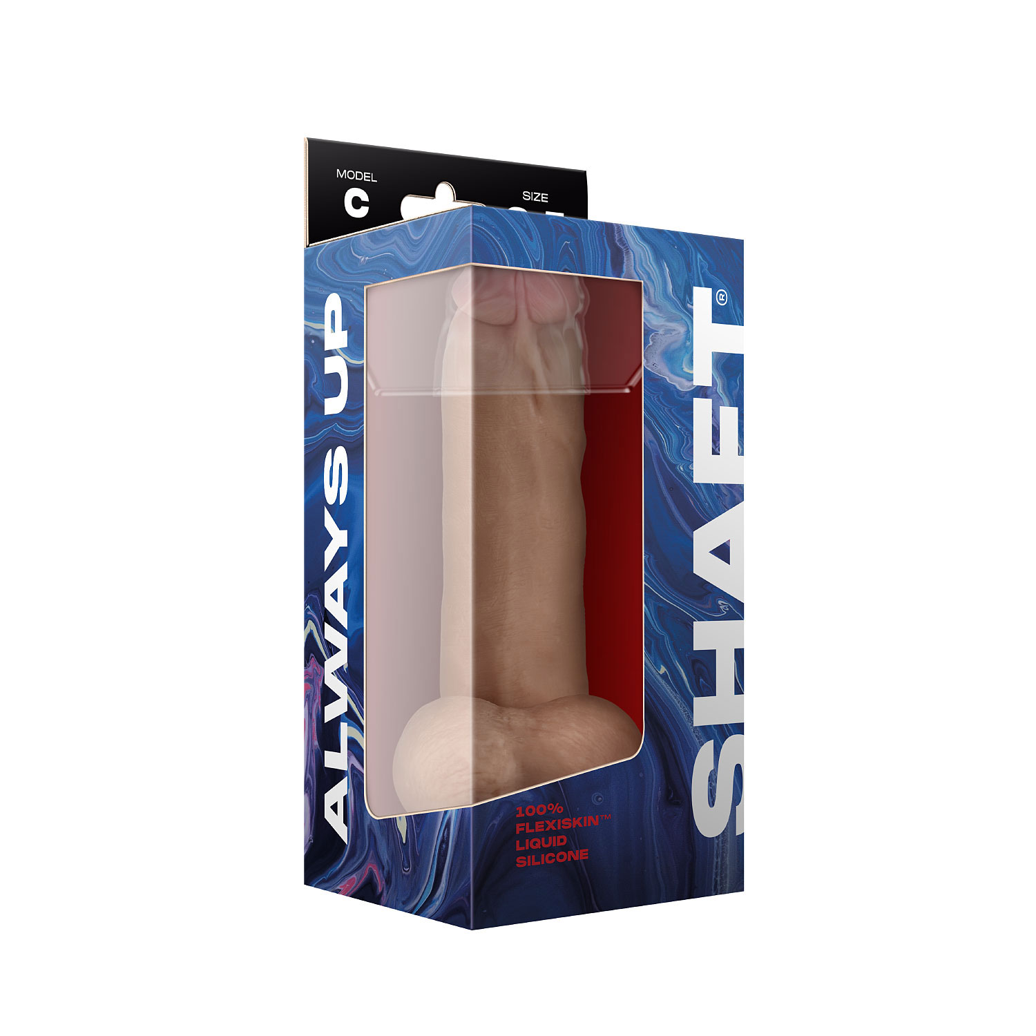 IhVZEWANmAnLtHewq6RySlOhiCsm5x7F Shaft - Model C 8.5 Inch Liquid Silicone Dong With Balls - Pine - Image 1