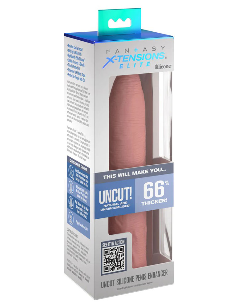 IpQ4iOuvS4DpO8HoP46u3dHhzhYbrPc1 Fantasy X-Tensions Elite Uncut 7 Inch Extension Sleeve - Light - Image 1