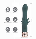 Kusha 420 Series Crystal Gems G-Spot Vibrator - Green - Image 5