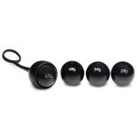 Cock Dangler Silicone Penis Strap With Weights - Black - Image 3