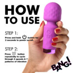 10x Mini Silicone Wand - Purple - Image 5