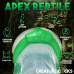 Serpentine Silicone Cock Ring - Green - Image 5