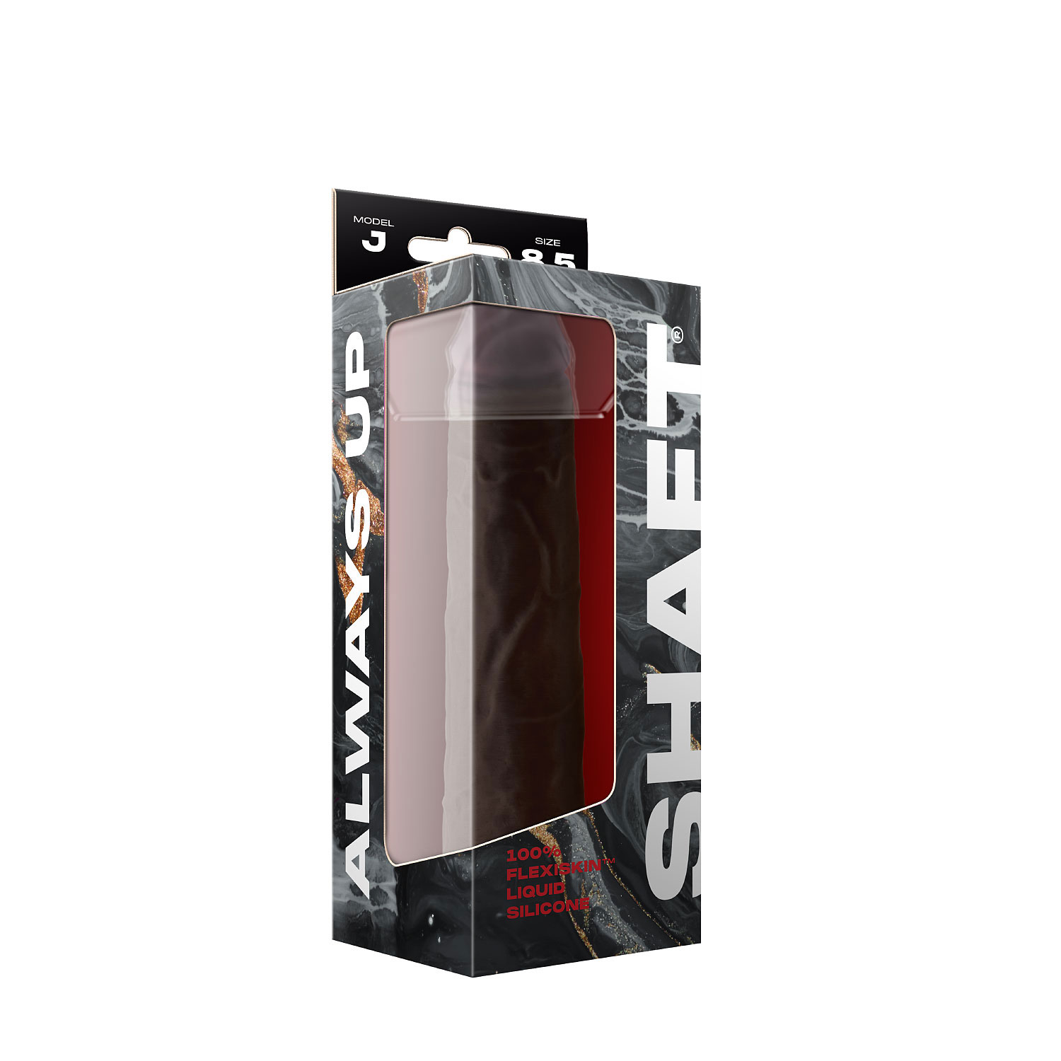 JU0W1lmoiXZfTkFHBJxQZXjO31D9mvYS Shaft - Model J 8.5 Inch Liquid Silicone Dong - Mahogany - Image 1
