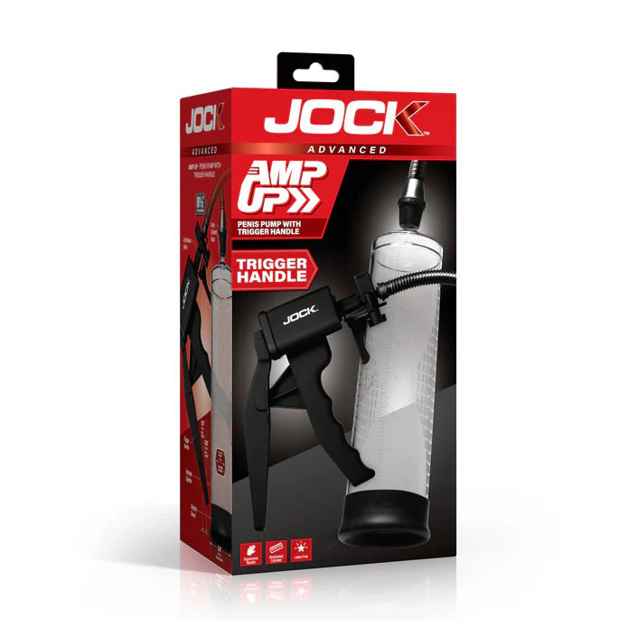 JUaI6ovK Amp Up Penis Pump With Trigger Handle - Clear - Image 1