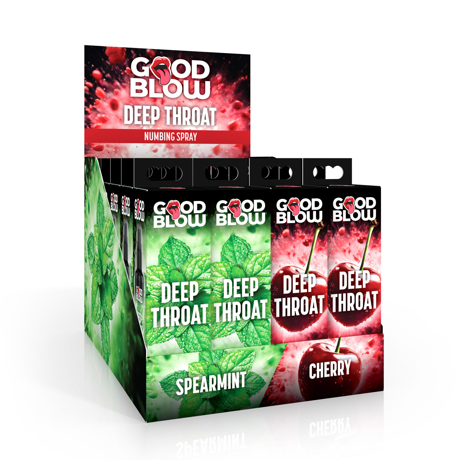 JhkwV4aMVyiNKKYGAMDf5o4yPmhNBJdw Deep Throat Numbing Spray Pop Display - Cherry/spearmint 24 Pcs - Image 1