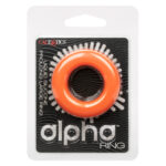 Alpha Liquid Silicone Prolong Large Ring - Orange
