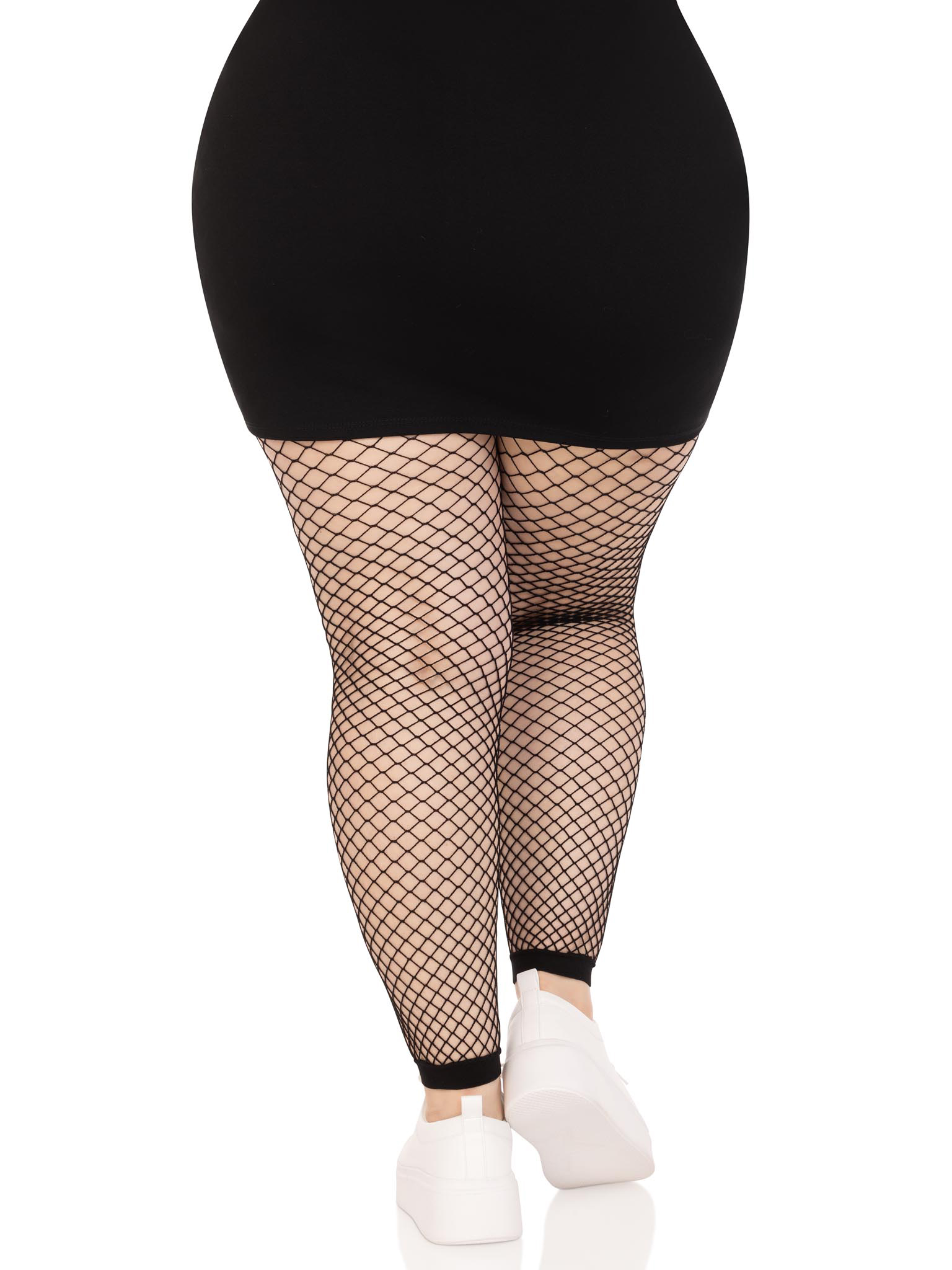 JrmvVpx81sVj8rFHRAHXuNEl4rUA2sLv Industrial Net Footless Tights - 1x/2x - Black - Image 1