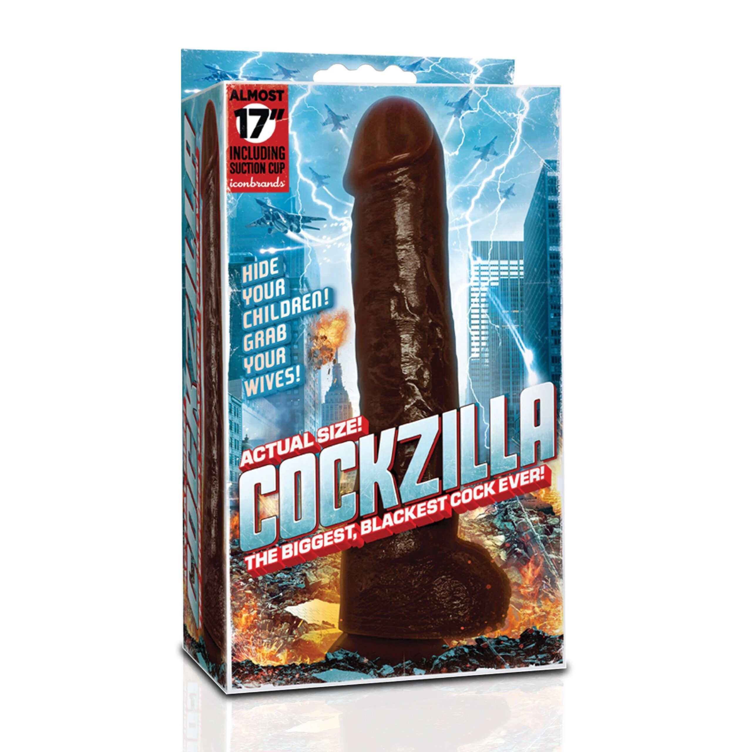JwP5kwp4x1VJi8h1ZTqvx4GNJZcTZ7qb Cockzilla - Massive Nearly 17 Inch Realistic Black Colossal Cock - Image 1