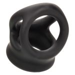Alpha Liquid Silicone Dual Cage and Ring - Black Ring - Black - Image 5