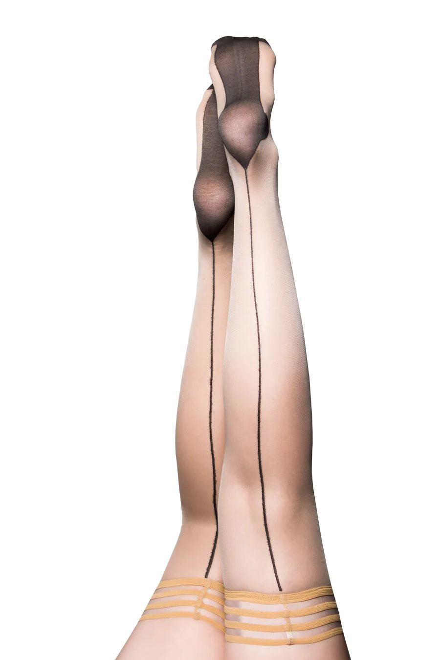 K9FGOc7Sil7MkTSb8LUdjH1ZOnuzQ71y Ruby - Cuban Heel Thigh High - Size B - Nude - Image 1