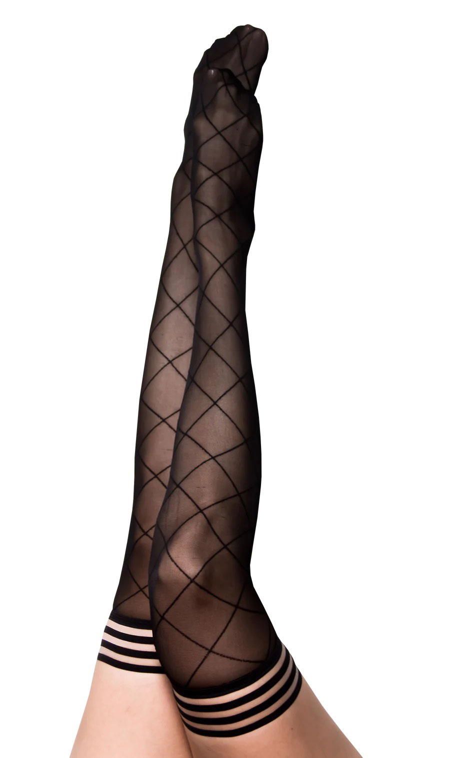 KCjPd5SMJpB2eeiyWGpz1weMdwtEjAIZ Anna - Diamond Thigh High - Size C - Black - Image 1