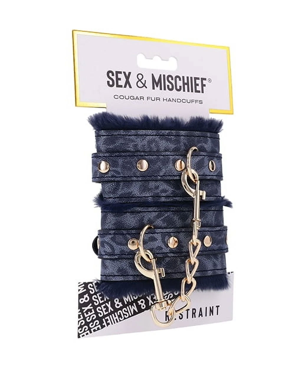 KMyx0ipK Cougar Fur Handcuffs - Image 1