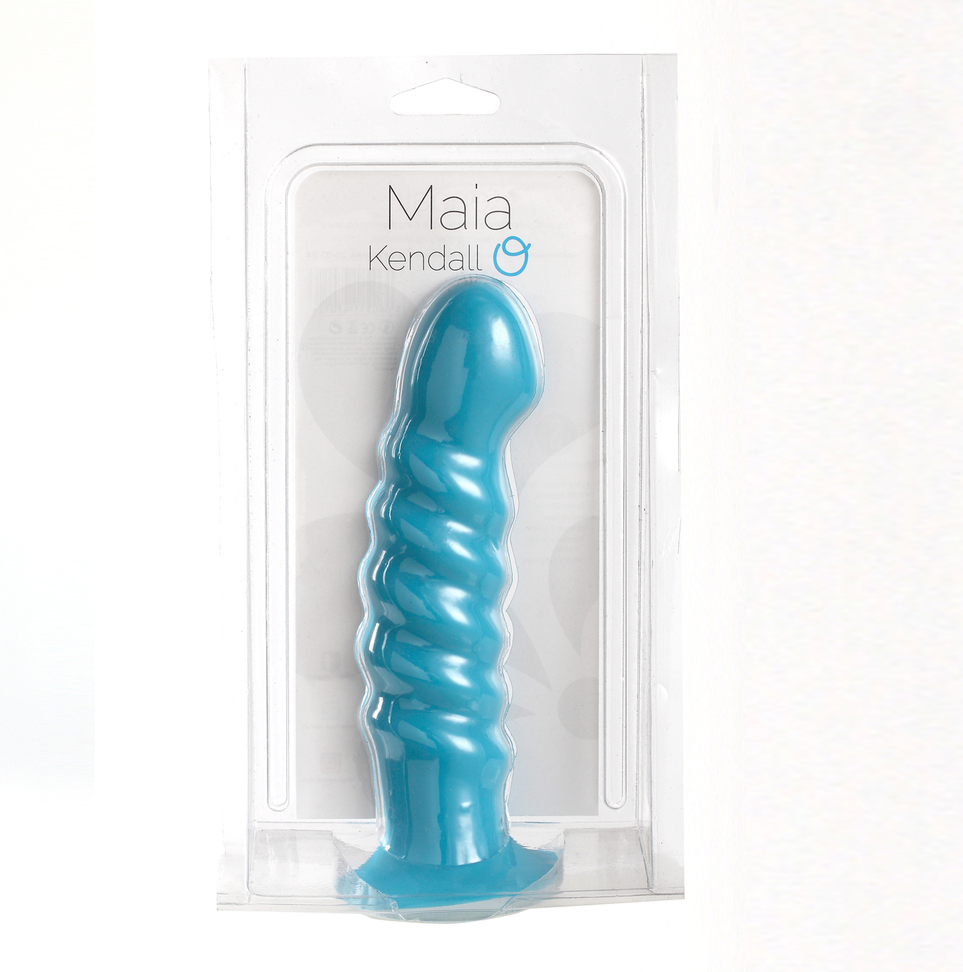 KU4exSlqzqTZTWhaiy5srQT7ef0Ec875 Kendall Silicone Dong Swirled Satin Finish - Neon Blue - Image 1