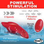 Love Connection Silicone Panty Vibe With Remote Control - Red - Image 7