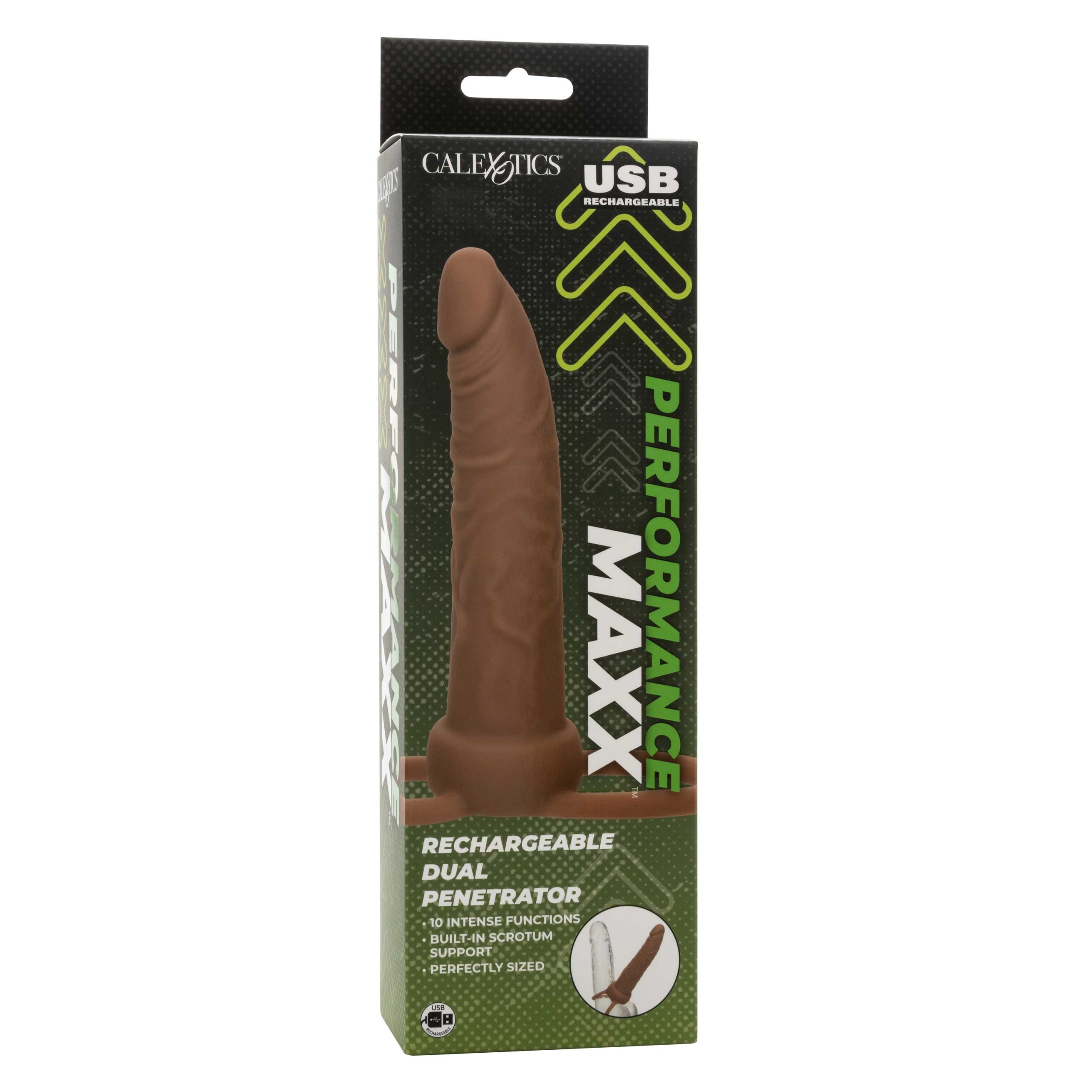 KdpzT2Mni5PaXB44ZFeRlSZjcBQ8Yame Performance Maxx Rechargeable Dual Penetrator - Brown - Image 1