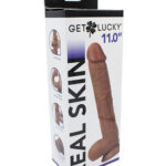 Real Skin 11” Dual Layer Dildo - Light Brown