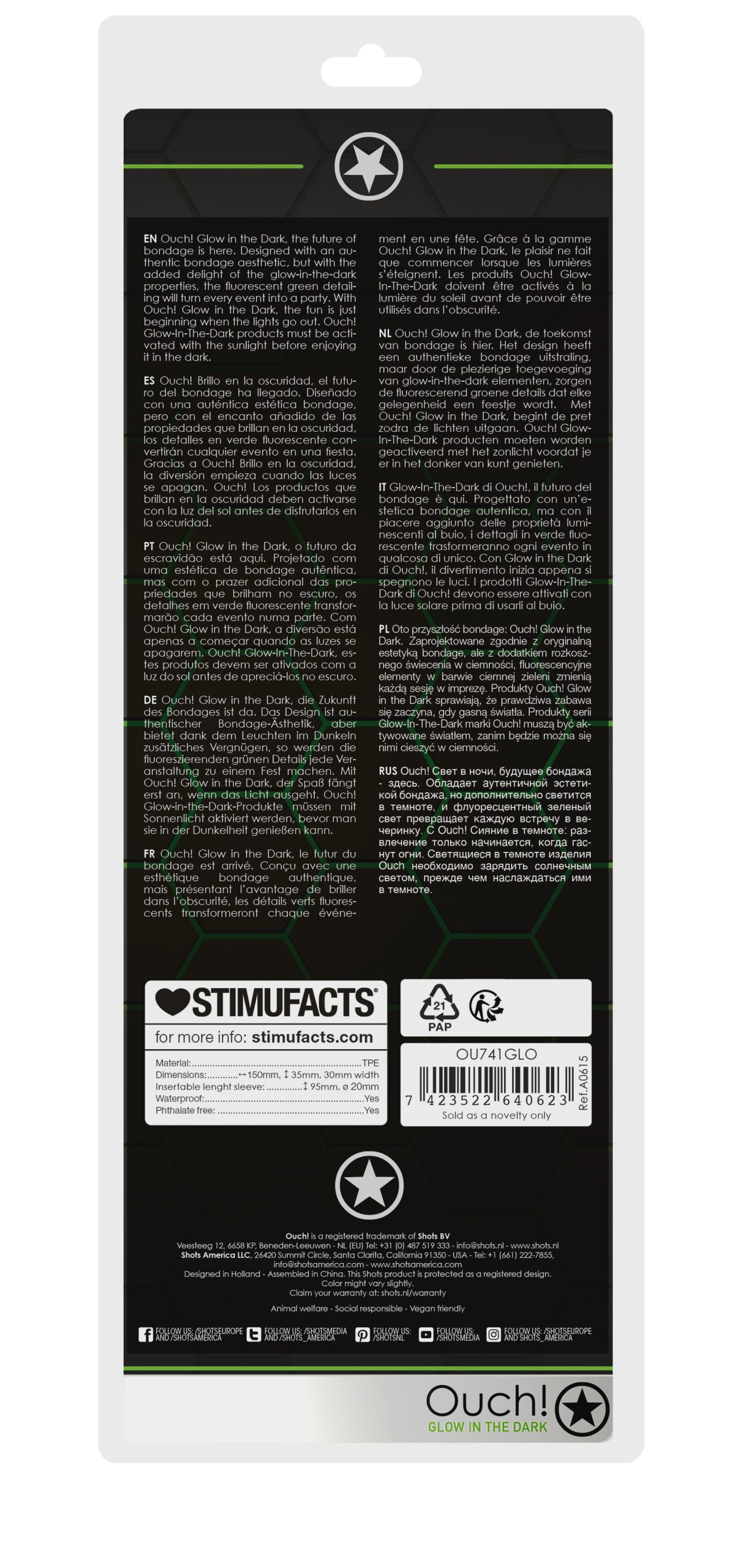 KmjnTrDNOusTG9XVr36NQyYnePNm5xfj Swirl Stretchy Penis Sleeve - Glow in the Dark - Image 1
