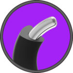 Merci - the Paradox - Silicone Covered Metal Cock Ring - 45mm - Black - Image 5