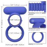 Silicone Rechargeable Endless Desires Enhancer - Blue - Image 9