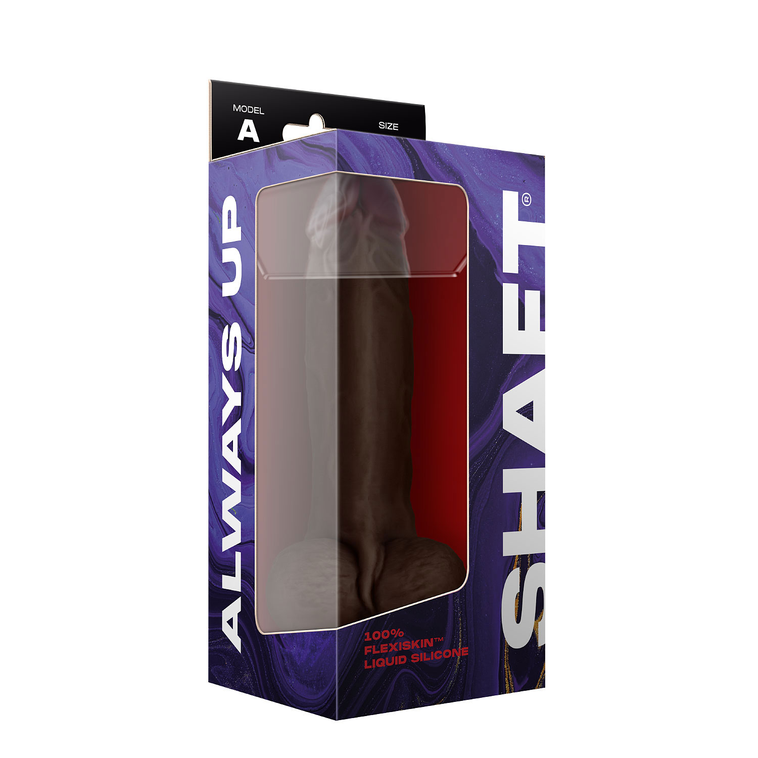 LGmdQRD4S8N1qt2OAKdkQERKkfCtO8MB Shaft - Model a 9.5 Inch Liquid Silicone Dong With Balls - Mahogany - Image 1