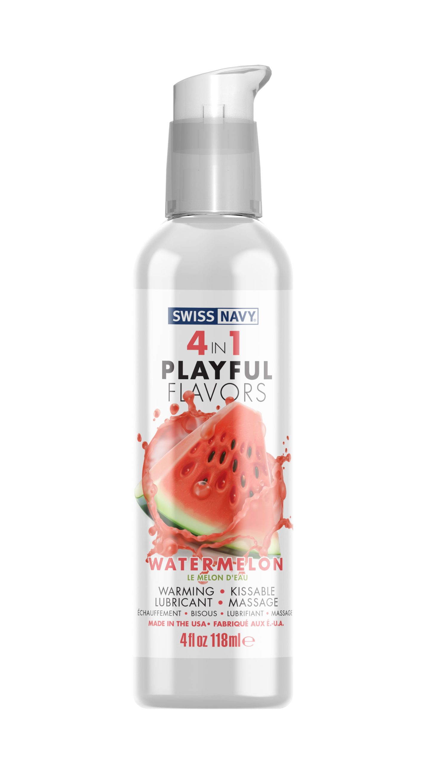 LIPVGBbvJVZPYhqNfrSNfiOl1mCbumzx Swiss Navy 4-in-1 Playful Flavors - Watermelon 4 Oz - Image 1