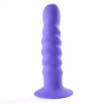 Kendall Silicone Dong Swirled Satin Finish - Neon Purple - Image 2