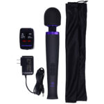 Merci - Rechargeable Power Wand - Ultra - Powerful Silicone Wand Massager - Black - Image 4