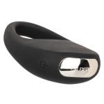 Silicone Rechargeable Pleasure Ring - Black - Black - Image 3