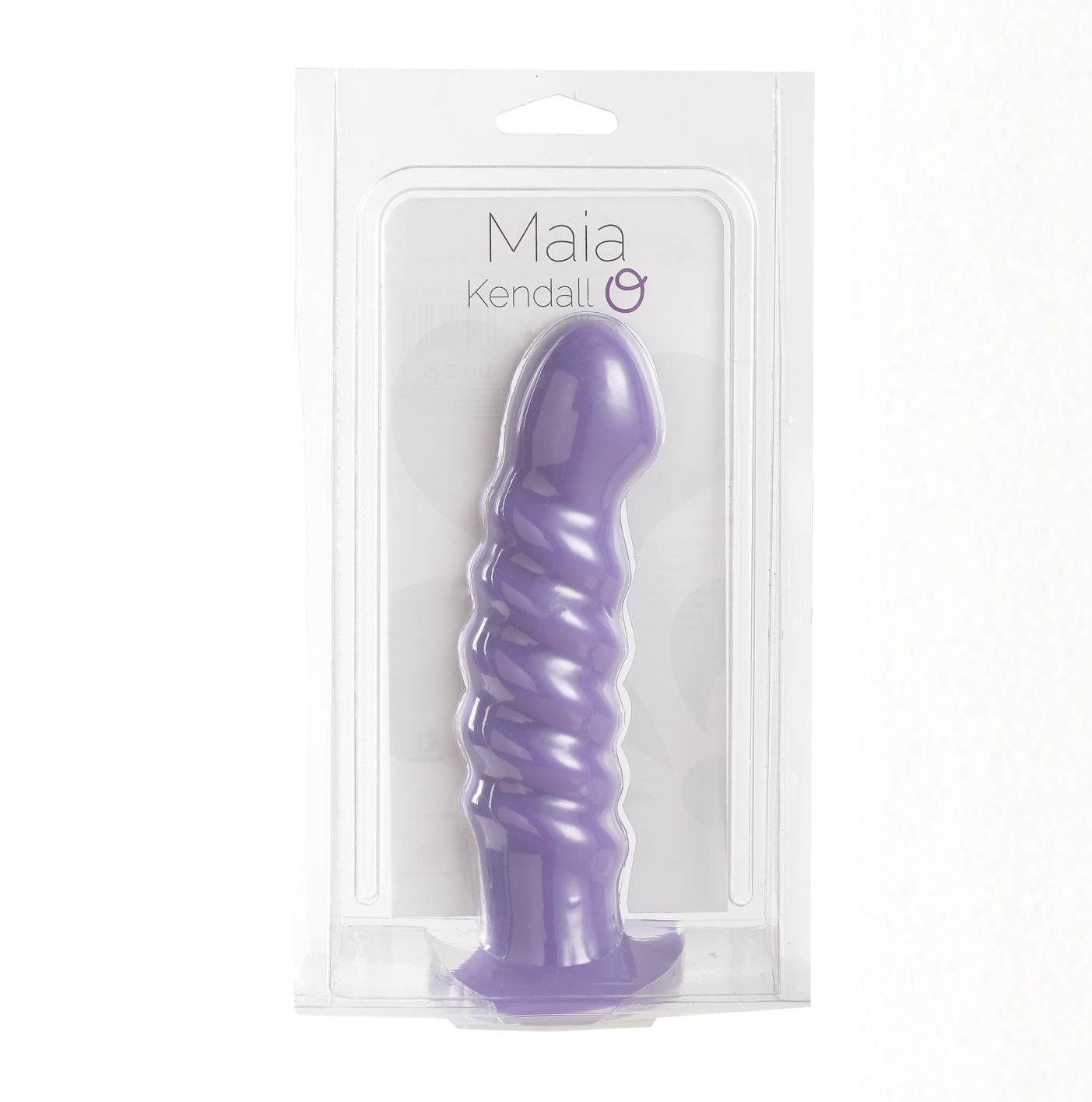 Lgj7FAZyFpGDcCnpMcgFzEm9362jInYu Kendall Silicone Dong Swirled Satin Finish - Neon Purple - Image 1