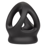Alpha Liquid Silicone Dual Cage and Ring - Black Ring - Black - Image 7