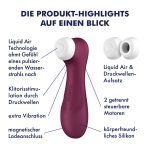 Satisfyer Pro 2 Generation 3 Liquid Air Technology - Red Wine - Image 6