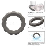 Alpha Liquid Silicone Erect Ring - Gray - Image 5