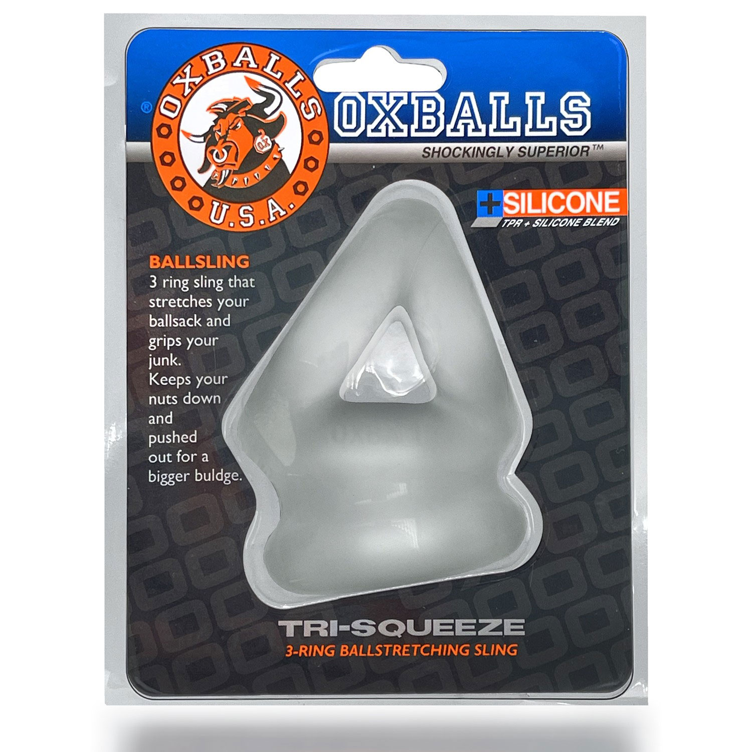 M2COVrXEWm9XIdZ9bkaTifAKsEsV6Hvr Tri-Squeeze Cocksling - Clear - Image 1