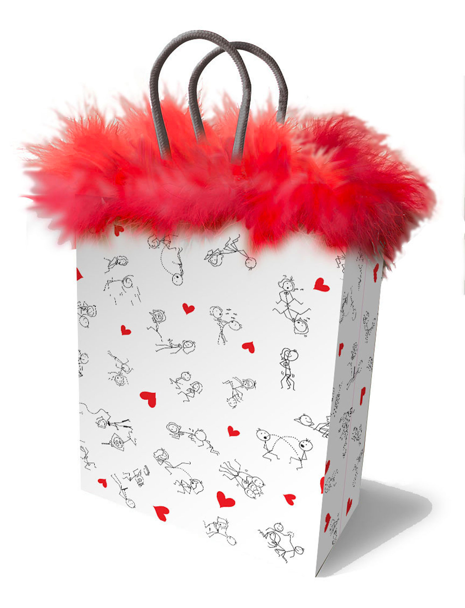 M36Xa1keKtT8fYTcLrvegTZSoiFZxcEn Stick Figures Gift Bag - Red - Image 1