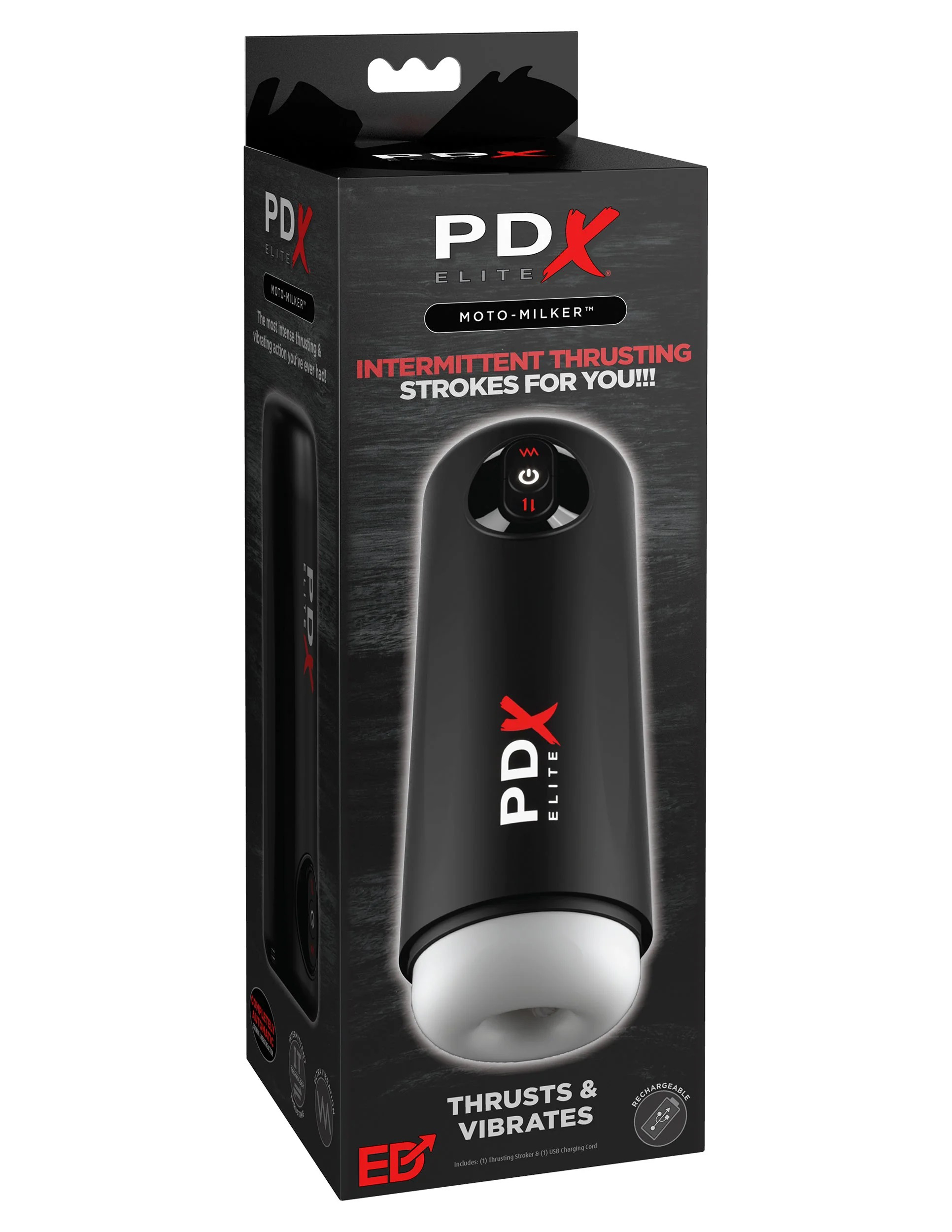 M3odtjX9DF5PApdbVg1lbk9BHoy0WBAt Pdx Elite Moto Milker - Black - Image 1