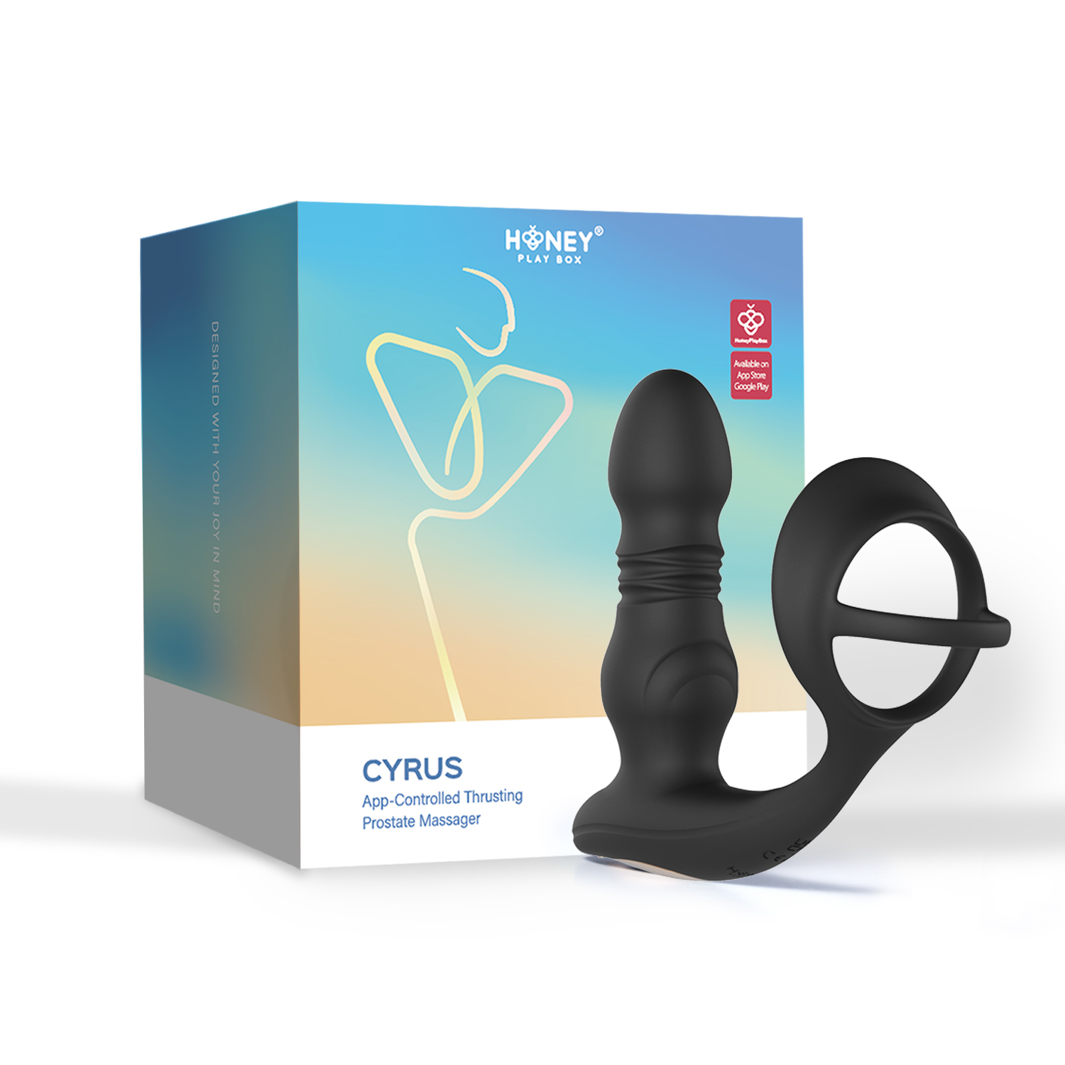 M9ZSNZXBdKIDGqUWRebuHx2rD01vafwX Cyrus - App Control Thrusting Prostate Massager - Black - Image 1