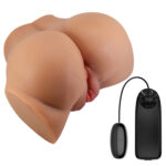 Emilia Realistic Vagina and Ass Vibrator - Tan - Image 2