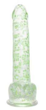 Naughty Bits I Leaf Dick Glow-in-the-Dark Weed Leaf Dildo - Glow in the Dark - Image 9