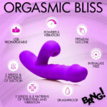 Thrusting and Sucking Rabbit Vibrator - Purple - Image 3