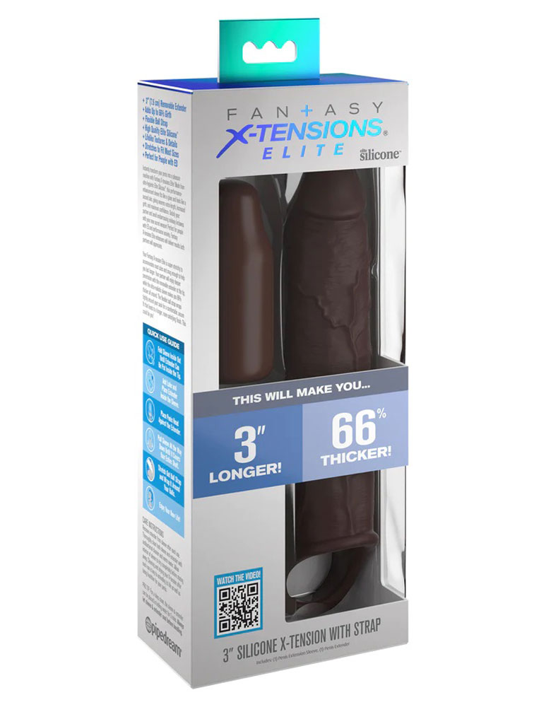 NCMtqy4W0prTBvWdGDj8Dpk3PME2uJku Fantasy X-Tensions Elite 7 Inch Extension With Strap - Brown - Image 1