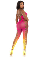 Ombre Footless Bodystocking - One Size - Sunset - Image 2