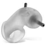 Airlock Electro Air-Lite Vented Chastity With Two 4mm Contacts - Clear Ice - Image 4