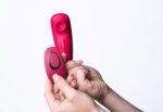 Remi 15-Function Rechargeable Remote Control Suction Panty Vibe - Red - Image 8