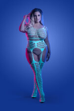 Timelapse Bodystocking - Queen - White/blue - Image 3