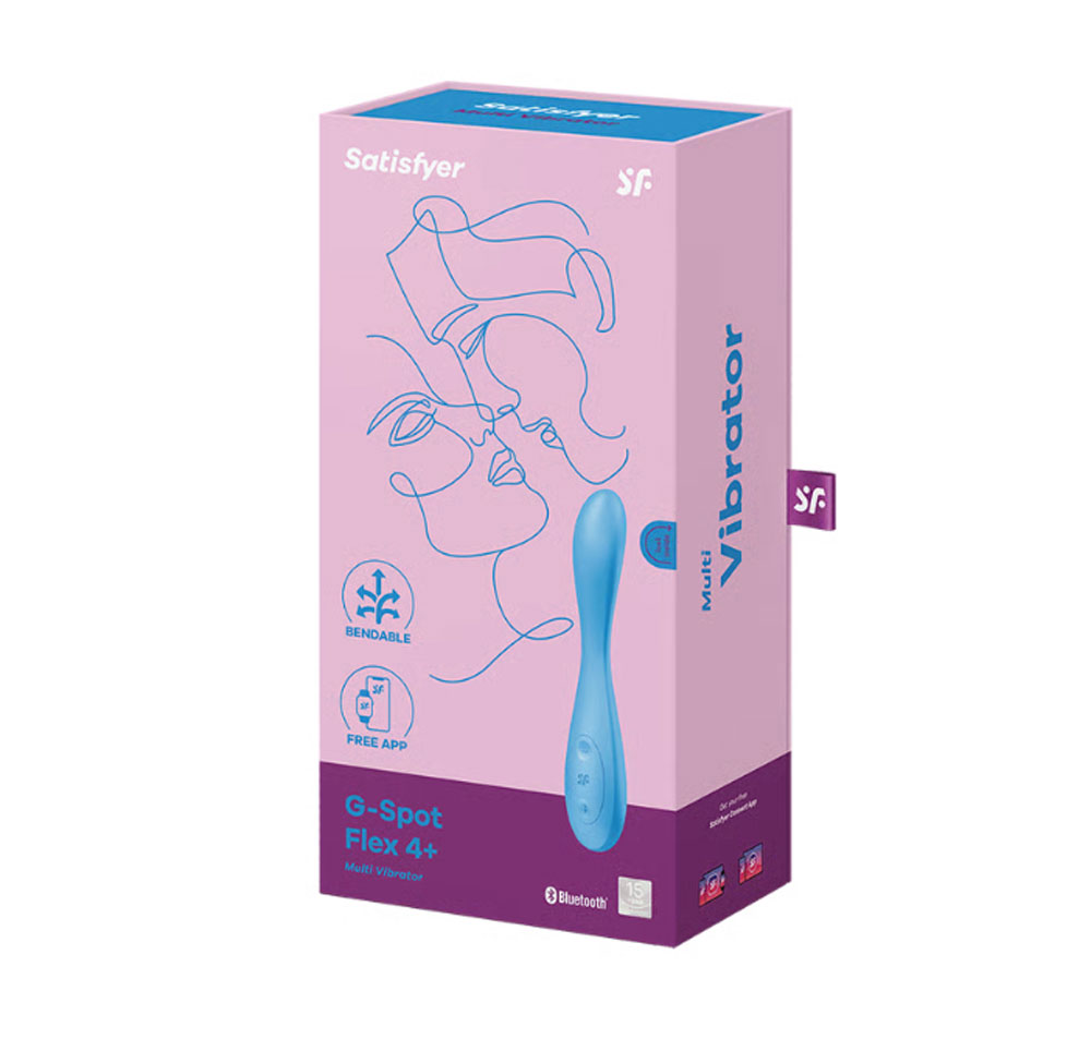NylAjI6oNDjGGHuZxDspBmLA2PUBCq5K Satisfyer G-Spot Flex 4 Connect App - Multi Vibrator - Blue - Image 1